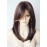 womens wigs for white women Medium Length wig Layered Wigs Light Brown Color with camel Highlights wigs with bangs Synthetic wig for Women (Brown Camel mixed)