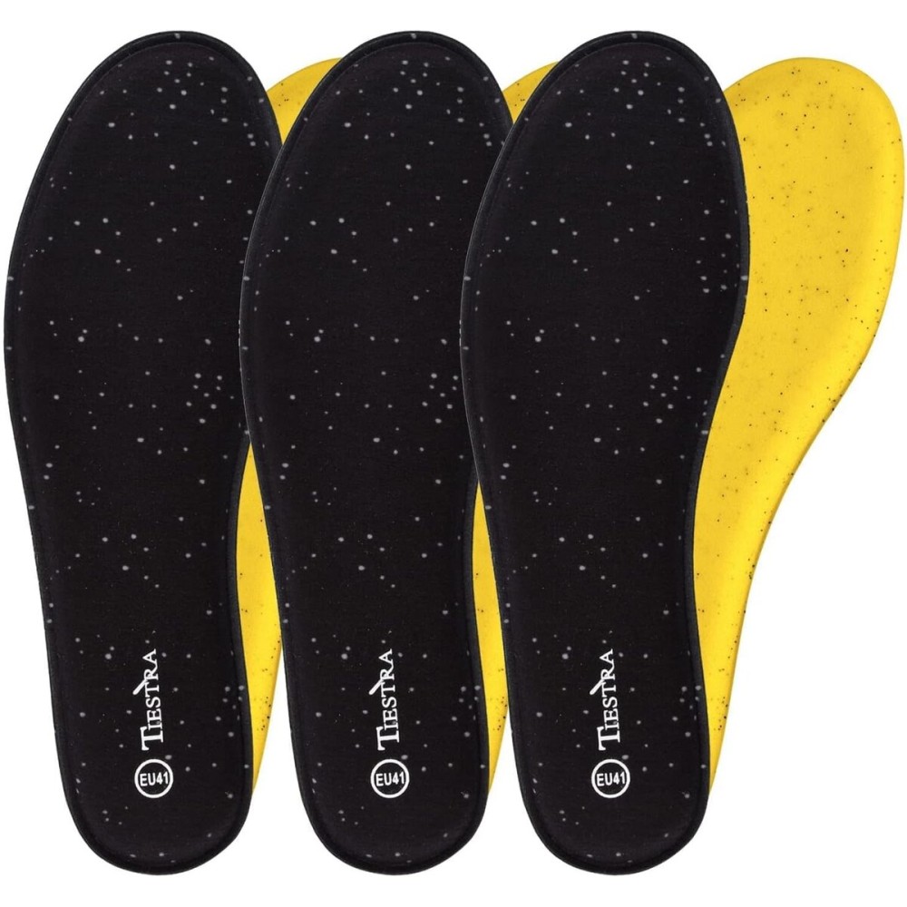 3 Pair -Shoe Inserts for Womens Memory Foam Insoles,Replacement Insoles for Work Boots Running Shoes, Cushion Shock Absorbing for Foot Pain Relief, Comfort Breathable Inner Soles Black 39EU,US8