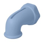 Ubbi Bath Spout Safety Guard, Soft Silicone Spout Cover for Baby Bath Time, Must Have Child Bathing Accessory, Large, Cloudy Blue