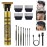 PXLISIE Professional Cordless Hair Trimmer, T-Blade Clippers for Men, Zero Gapped Rechargeable Beard Trimmer, Hair Cutting Kit With Guide Combs, Ear Spoon Tool Set