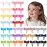 Ruyaa Hair Clips, 40-Pack Premium Quality Lightweight Hair Bows Snap Clips in 20 Colors, Baby Barrettes, Hair Pins, Hair Bows for Pigtails, Hair Accessories for Kids Children