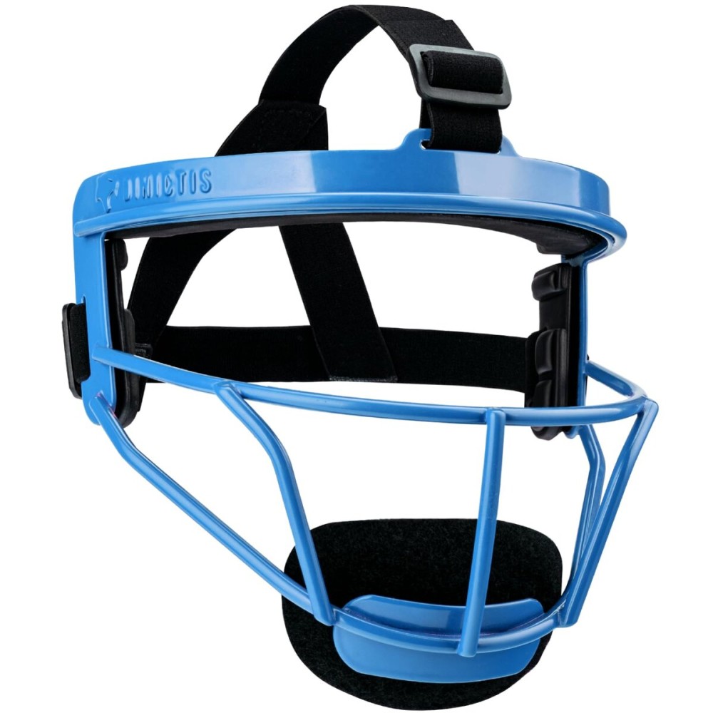 Dinictis Softball Face Mask, Lightweight, Comfortable, with Wide Field Vision, Durable and Safe Face Guards, Premium Protective Softball Fielder\'s Mask-Blue-Child(S)