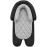 Pro Goleem Car Seat Head Support Infant, Soft Infant Car Seat Insert, 2 in 1 Carseat Head Support for Newborn, Perfect for Car Seat, Stroller, Swing, Bouncer, Gray and Black