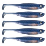 QualyQualy Soft Plastic Swimbait Paddle Tail Shad Lure Soft Bass Shad Bait Minnow Paddle Tail Swim Bait for Bass Trout Walleye Crappie - 2.75in, 3.14in, 3.94in, 5in