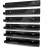 YMVV 15 Nail Polish Rack Wall Mounted Shelf,6 Pack Black Acrylic Organizer Supplies for Nail Techs,Great Display for Salons Retailers