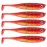 QualyQualy Soft Plastic Swimbait Paddle Tail Shad Lure - Bass Shad Minnow Paddle Tail Swim Bait for Bass Trout Walleye Crappie - 2.75in, 3.14in, 3.94in, 5in