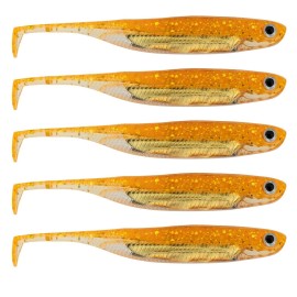 QualyQualy Soft Plastic Swimbait Paddle Tail Shad Lure Soft Bass Shad Bait Minnow Paddle Tail Swim Bait for Bass Trout Walleye Crappie - 2.75in, 3.14in, 3.94in, 5in
