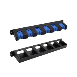 Ducurt Vertical Fishing Rod Rack - 6-Rod Storage Wall-Mounted Holder for Garage & Boat - Blue