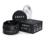 CRVFT Pomade 2oz - Semi-Matte Finish Shine - Original Hold Medium Strength (Gel) - Mens Styling Product, Barber Approved - Water Based/Soluble - Boss Scented - Straight/Thick/Wavy Hair