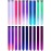 LADYAMZ 20 PCS Colored Hair Extensions, Colorful Party Highlights Clip in Long Straight Synthetic Hair Extensions, Ombre Color Hair Hairpieces for Girl Women Kids Christmas Cosplay Party Gift 22 inch