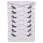 GMAGICTOBO False Eyelashes Natural Half Lashes Wispy Lashes Pack Short 3D Faux Mink Lashes Soft Fake Eye Lashes 7 Pairs Multipack