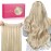 WENNALIFE Wire Hair Extensions (Increase 50% Lifespan) 14 inch 75g Dirty Blonde Highlighted Bleach Blonde Remy Hair Extensions Invisible Transparent Wire Straight Real