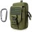 WYNEX Tactical Compass Phone Pouch, Large Molle Smartphone Holster Case Double Capacity Small Utility EDC Pouch with Compass Buckle and Carabiner Army Green