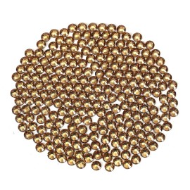 Novani Brown Rhinestones Flatback Rhinestones Glass Gems Stones Jewels Round Gemstones Non-Hotfix Crystal for Crafts,SS20,1440 Pieces,Topaz