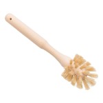 Redecker Bottle Brush Cleaner - Horsehair and Beechwood Handle for Vases, Pitchers, Mugs, and Baby Bottles, 8-3/4 Inch, Dense Natural Bristles - Wooden Bottle Brush - Bottle Brush Wood Handle