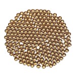 Novani Brown Rhinestones Flatback Rhinestones Glass Nail Gems Stones Jewels Round Gemstones Non-Hotfix Crystal,SS6,1440 Pieces,Topaz