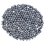 Novani Rhinestones Flatback Rhinestones Glass Gems Stones Jewels Round Gemstones Non-Hotfix Crystal for Crafts,SS16,1440 Pieces,Shiny Black