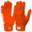 Nxtrnd G1 Youth Football Gloves, Kids Sticky Receiver Gloves (Orange, Youth Large)