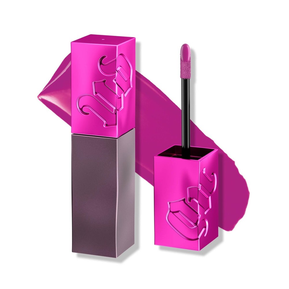 Urban Decay Vice Lip Bond Glossy Longwear Liquid Lipstick (No Restraints - Fuchsia Purple), Transfer-proof, Smudge-proof, Up to 16HR Wear, Vegan, Cruelty-free - 0.14 fl oz