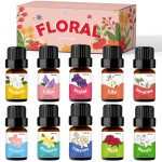 Floral Essential Oils, Holamay Premium Fragrance Oil for Candle Making, 5mlx10, Soap Making Scents - Rose, Jasmine, Neroli, Gardenia, Lilac and More, Aromatherapy Essential Oils for Diffusers for Home