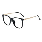 GUDVUE Blue Light Glasses, Computer Reading/Gaming/Phones Glasses, Anti Glare/UV400/Eye Strain, Matte Black Gold