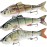 TRUSCEND Fishing Lures - Bass & Trout Swimbaits, Segmented Multi Jointed Swim Baits, Slow Sinking Swimming Lures for Freshwater & Saltwater Fishing Gear Kit