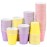 Huaiid 3 oz 100 Packs Small Paper Cups, Mouthwash Cups Bathroom Cup, Disposable Espresso Cup for Snack Bathroom Perfect for Home Condos Rvs Campers (Colorful)