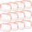 Weewooday 12 Pieces Clear Makeup Bags Cosmetic Storage Bags PVC Zipper Pouches Travel Waterproof Makeup Plastic Case for Women Organizing Toiletries Traveling Bathroom(Small,Pink)