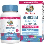 MaryRuth Organics Calm Magnesium Citrate Gummies | 2 Month Supply | Sugar Free | Magnesium Supplement for Adults | Stress Relief | Bone Health | Vegan | 60 Count