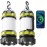 Alpswolf Camping Lantern Rechargeable, 4000mAh Camping Flashlight 6 Modes LED Lantern Portable Rechargeable Lanterns for Power Outage, Emergencies Light for Hiking, Green, 2 Packs