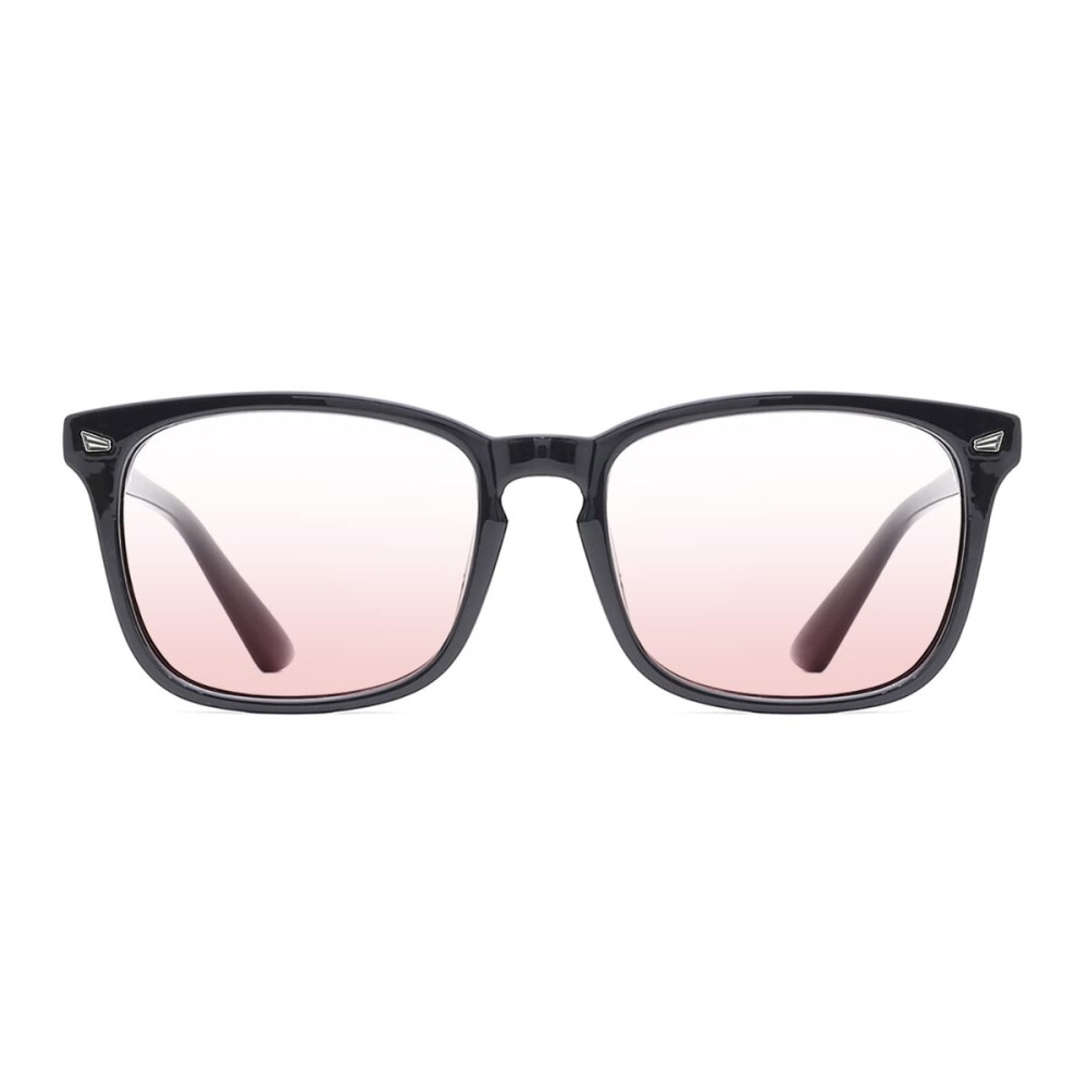 TIJN Blue Light Blocking Glasses for Women Men Clear Frame Square Nerd Eyeglasses Anti Blue Ray Computer Screen Glasses