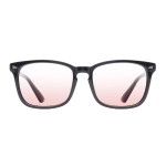 TIJN Blue Light Blocking Glasses for Women Men Clear Frame Square Nerd Eyeglasses Anti Blue Ray Computer Screen Glasses