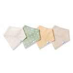 Copper Pearl 4 Pack Soft Cotton Baby Bibs for Drooling and Teething, Absorbent Drool Bibs for Baby Girl and Boy, Adjustable to Fit Newborns to Toddlers, Tons of Styles (Santa Fe)