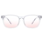 TIJN Blue Light Blocking Glasses for Women Men Clear Frame Square Nerd Eyeglasses Anti Blue Ray Computer Screen Glasses