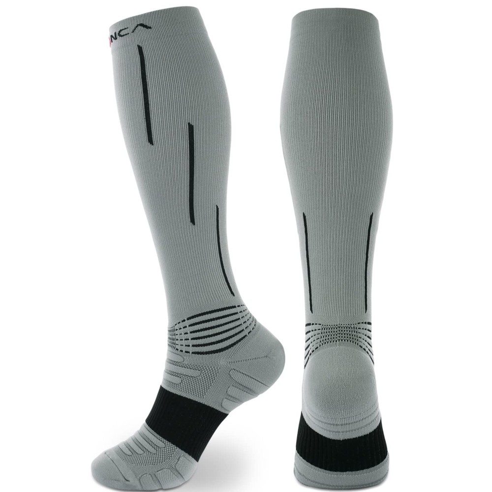 NEENCA Compression Socks, Medical Athletic Calf Socks for Injury Recovery & Pain Relief, Sports Protection-1 Pair, 20-30 mmhg