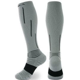 NEENCA Compression Socks, Medical Athletic Calf Socks for Injury Recovery & Pain Relief, Sports Protection-1 Pair, 20-30 mmhg