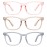 MEETSUN 3-Pack Blue Light Blocking Glasses, Anti Eye Strain Headache (Sleep Better), Computer Glasses UV400 Lens (Coffee + Pink + Grey)