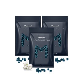 Maxpearl Hard Wax Beads, 300g Hair Removal Wax Beans for Brazilian Bikini, Face, Eyebrows, Underarms, Arms, Chest, Back, Legs, Pack of 3