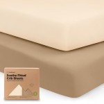 KeaBabies 2-Pack Organic Crib Sheets for Boys, Girls - 52x28 Fitted Crib Mattress Sheet Neutral, Breathable Jersey Cotton Cover for Baby Bed, Toddler Mattress, Soft & Cute Prints (Pecan)