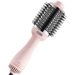 TYMO Pink Volumizer Hair Dryer Brush with Titanium Barrel, 1200W, 3 Speeds, Nylon Bristles, Ionic Technology, Salon Long-lasting Hairstyles, Hot Air Brush for Women, Designed for 120V USA Outlets