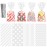 Aneco 100 Pack White Cellophane Plastic 10.6 x 5.1 Inch Candy Gift Goodie with Twist Ties for Valentine, Birthday, Gift Cookie Snack Packing Party Favor Supplies