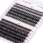 Lash Clusters Individual Lashes Cluster Mixed Tray Lash Clusters DIY Eyelash Extensions Individual Cluster Lashes Self-application at Home (30D+40D-0.07C,8-16mm)