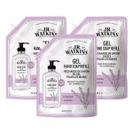 J.R. Watkins Gel Hand Soap Refill, Moisturizing Hand Wash, Alcohol-Free, Cruelty-Free, Lavender, 34 Fl Oz (Pack of 3)