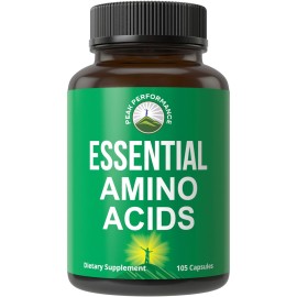 All 9 Essential Amino Acids Supplement. Capsules With 3x More Leucine For Muscle Recovery, Growth. EAA Supplement Better Than BCAA / BCAAS Branched Chain Aminos Acid. USA Tested EAAs Men + Women