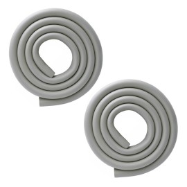 M2cbridge U Shape Extra Thick Furniture Table Edge Protectors Foam Baby Safety Bumper Guard 6.5 Ft (Grey (6.5ft x 2))