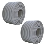 M2cbridge Multifunctional Edge and Corner Guard Coverage Baby Safety Bumper DIY 6.5 Ft (Grey (6.5ft x 2))