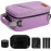 HOMEAL Smell Proof Bag, Purple, 10 x 7 x 4.5 inches, 3 Compartments, Zipper Closure, Web Handle, Unisex, Polyester, Stash Box