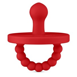 Ryan & Rose Cutie PAT Pacifier Teether (Bulb, Red)