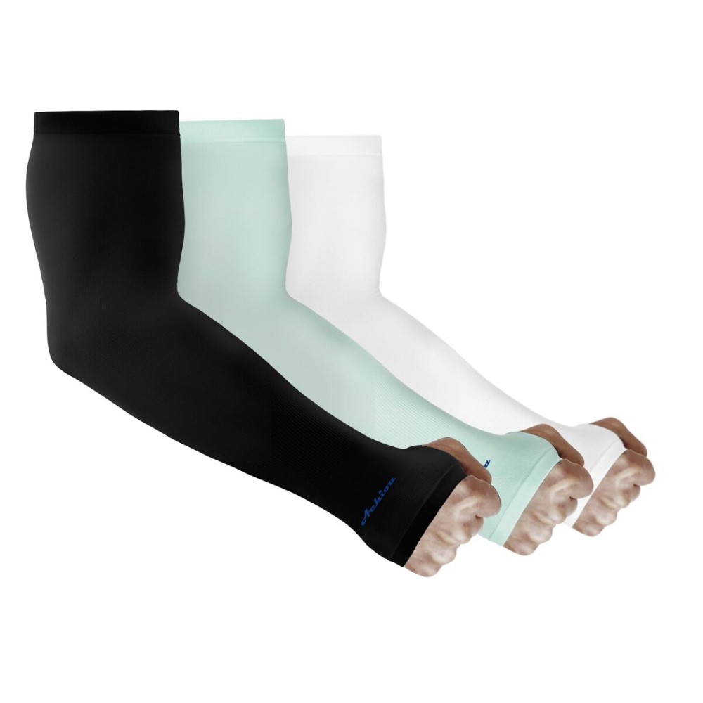 Achiou Arm Sun Sleeves Compression UV Protection Cooling for Men Women Summer Sunblock Basketball Football, Cover Arms Tattoo