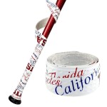 INSUM Baseball Bat Grip Tape Softball Bat Wrap Grip Tape 1.1mm (US-White)